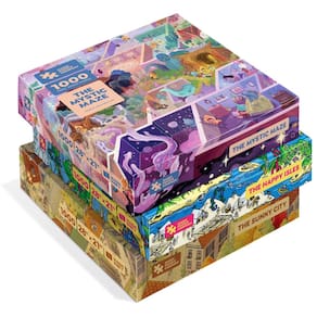 Quebra-cabeças Magic Puzzle Company, pacote com 3, 1000 peças