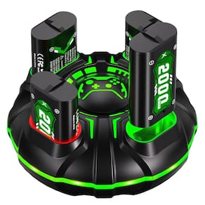 Pacote de bateria recarregável Ukor Fast Charging 4x4800mWh Xbox