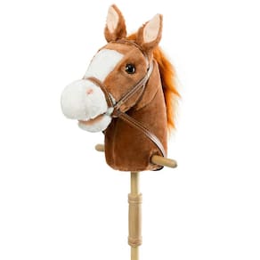Brinquedo de pelúcia HollyHome Outdoor Stick Horse com som de 36 polegadas
