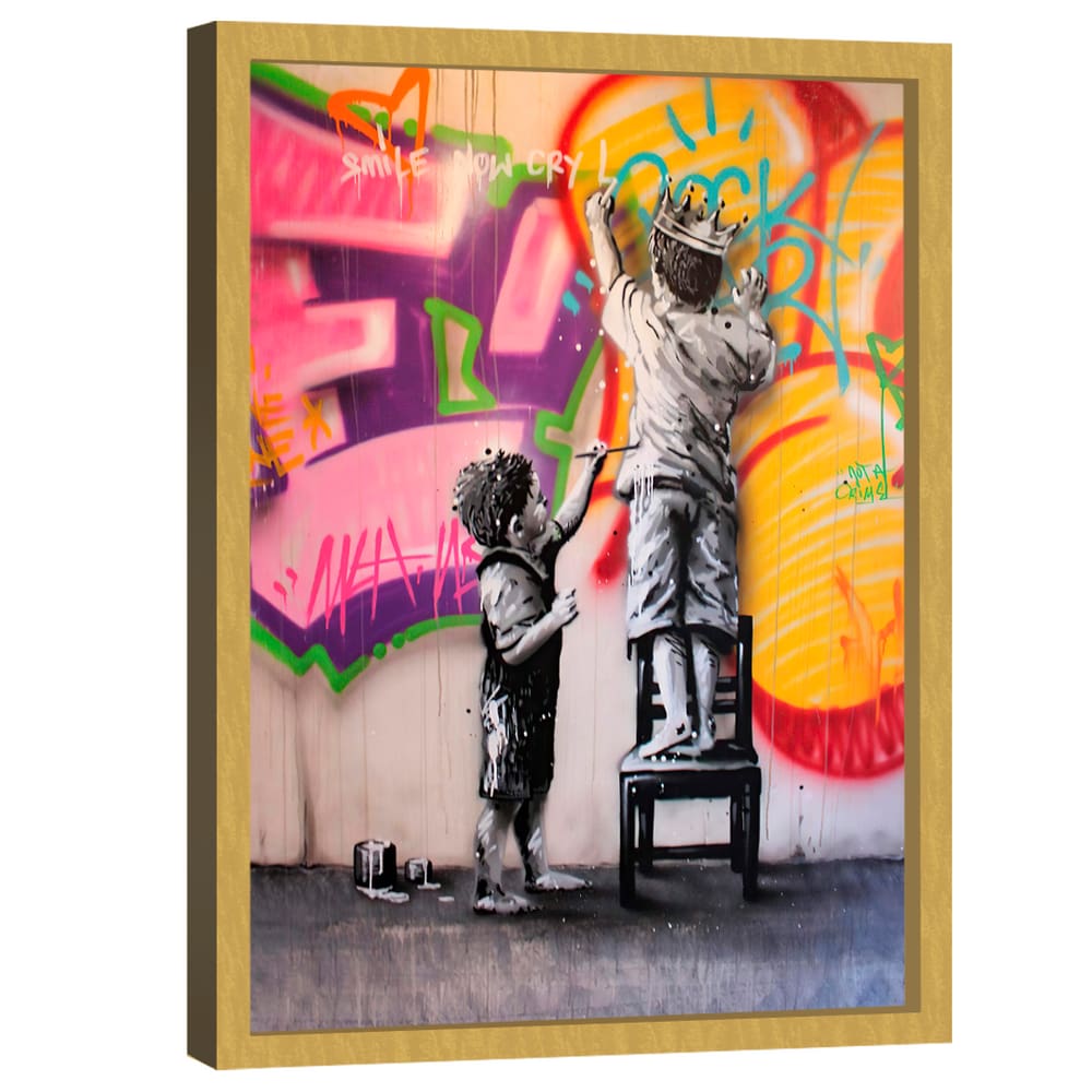 Quadro Decorativo Chora Agora, Ri depois