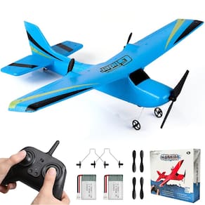 Avião RC Avião RC HAWK`S WORK de 2 canais pronto para voar em azul