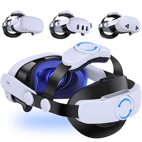 Alça de cabeça VR NinxGloy Comfort para Oculus Quest 2/3 vermelha