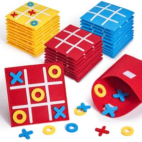 Jogo de tabuleiro JoyCat Tic Tac Toe Strategic Kids Bulk Pack x48