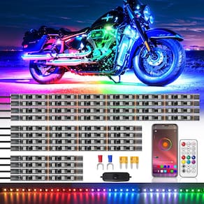 Kit de luzes LED para motocicletas ZONECONA RGB+IC Dreamcolor 12V