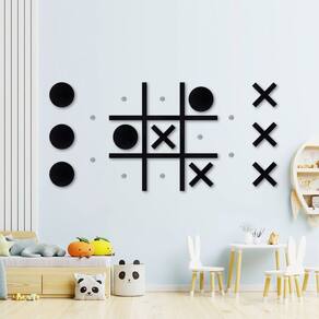 Jogo de montagem na parede Magnetic Tic Tac Toe DUOLIYBC para crianças e adultos