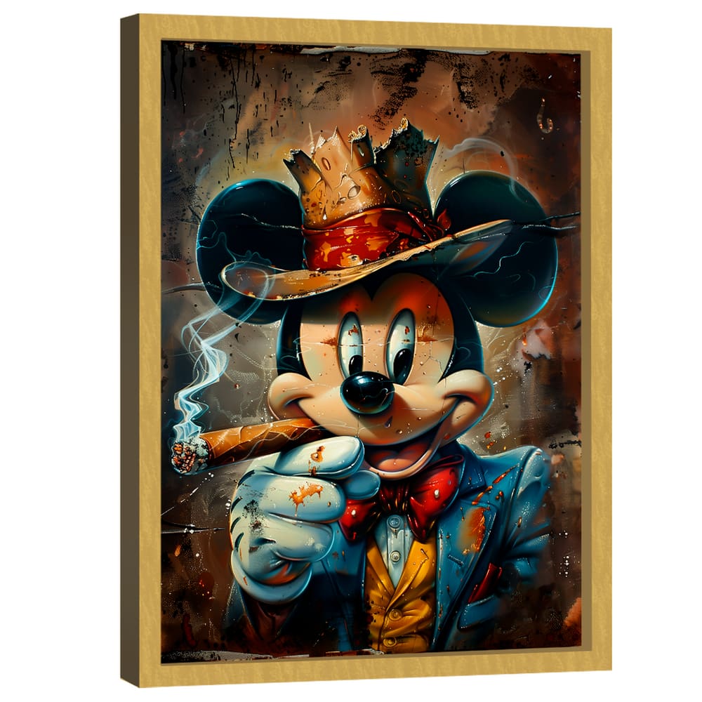 Quadro Decorativo Mickey Gangstar