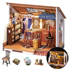 Kit de casa em miniatura Rolife Magic House Kiki`s Magic Emporium