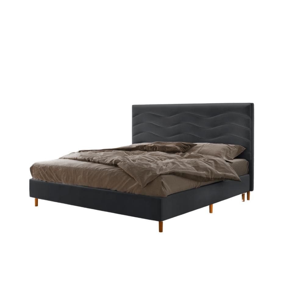 Cabeceira Madri 138cm Veludo Cinza Le estofados