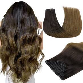 Extensões de cabelo DOORES Real Human Hair Chocolate 110g 14"