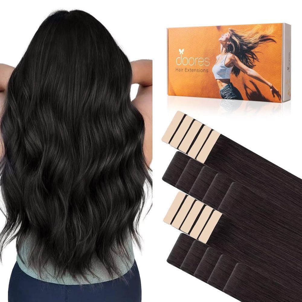 Extensões de cabelo DOORES Invisi Edge Tape-in 14" 50g 20 unidades