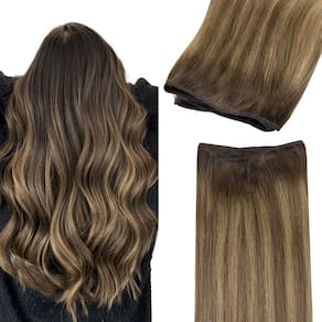 Costure em extensões de cabelo GOO GOO Real Human Hair 14 polegadas 80g
