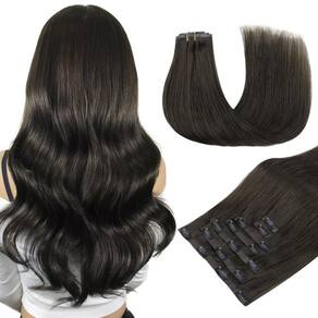 Extensões de cabelo DOORES Mocha Brown Real Human 110g 40cm