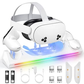Base de carregamento VR para Oculus Quest 3S/Quest 3 com baterias