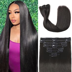 Clip in Hair Extensions Tebelove Human Hair 50 cm 80 g 8 unidades