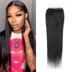 Fecho FEHOKA Brazilian Straight 4x4 HD Lace 50cm 150%
