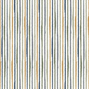 Papel de Parede Revoada Listrado Aquarela Azul, Verde e Amarela 4423