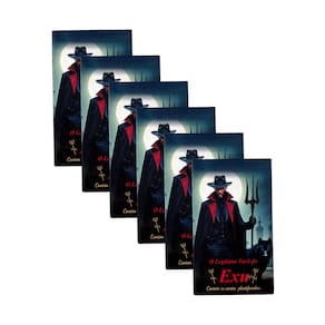 Kit c/ 6 O autêntico Tarô Do Exu 36 Cartas Plastf e Man