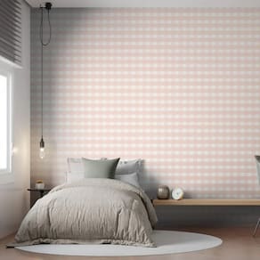 Papel de Parede Revoada Xadrez Vichi Rosa 4403