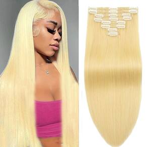 Extensões de cabelo Doupor Clip em cabelo humano Remy 100% brasileiro