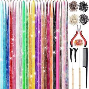 Kit de enfeites de cabelo CHENZI 7700 Strands 122 cm com acessórios