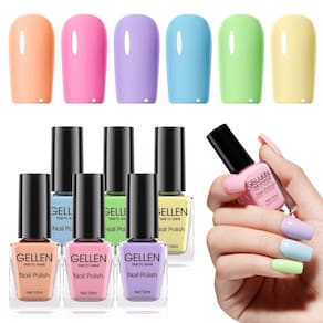Conjunto de esmaltes GELLEN Pastel Regular Non Gel 6 cores