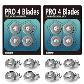 Lâminas de reposição OXSITO 8Pack Pro 4 Head para barbeador Pitbulls