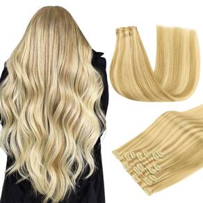 Extensões de cabelo DOORES Real Human Hair DirtyBlonde 35cm 110g