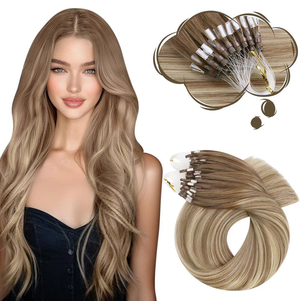 Extensões de cabelo Moresoo Micro Bead 100% Human Hair 55cm 50g