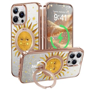 Capa para celular CASEKOO The Cocorrina Sun Tarot Glitter com suporte