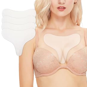Almofadas para rugas no peito, adesivos de silicone GETPUNA, 4 peças, reutilizáveis