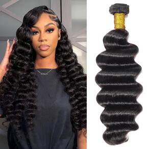 Pacote de cabelo Puhasty 12A Loose Deep Wave 26cm 100% brasileiro