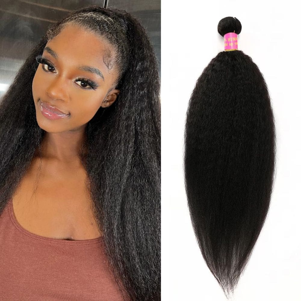 Pacotes de cabelo CALNESHIA Kinky Straight 100% cabelo brasileiro