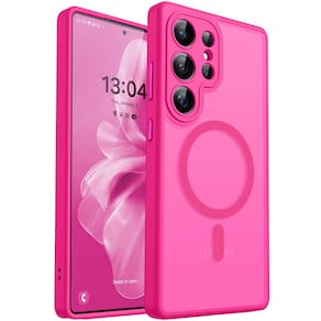 Capa de telefone CANSHN para Samsung Galaxy S25 Ultra Hot Pink