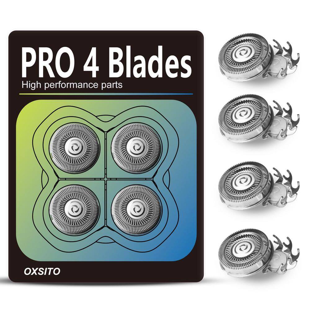 Lâminas de reposição OXSITO Pro 4 para máquinas de barbear Pitbulls Bald Head