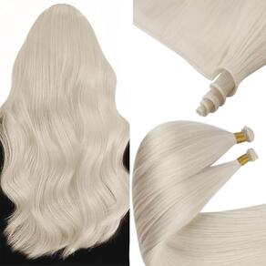 Extensões de cabelo Sunny Hair Genius Weft Platinum Blonde 18 polegadas