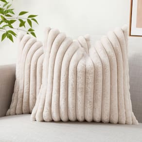 Capas de almofada DecoruHome Faux Fur Spring 55x55cm bege