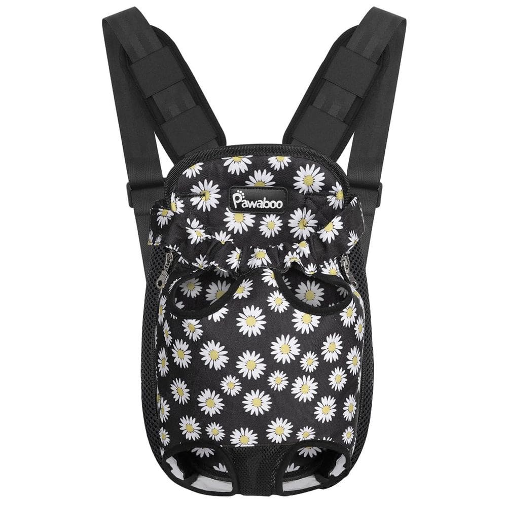 Mochila Pawaboo ajustável frontal para cães pequenos