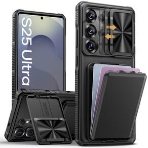 Capa de celular SSLOTSCASE para Samsung Galaxy S25 Ultra Black