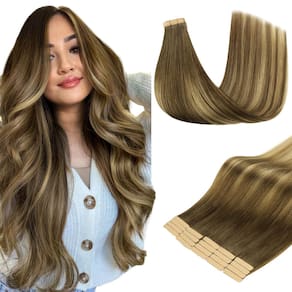 Fita adesiva em extensões de cabelo DOORES Medium Brown Dirty Blonde