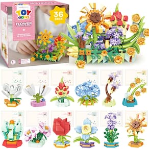 Conjunto de blocos de construção TOY Life Flower 36 unidades com vales-presente