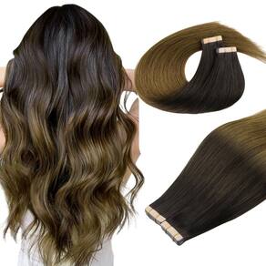 Fita adesiva em extensões de cabelo DOORES Chocolate Dip 25cm 60g