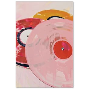 Pôster de disco de vinil retrô com arte de parede em tela 40x60cm sem moldura