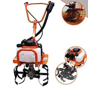 Micro Trator Tipo Tobata Vulcan VMC-360S À Gasolina 3,6HP 53 Cilindradas 4 Tempos Ideal na Descompactação de Solo e Areia