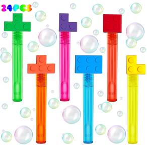 Lembrancinhas de festa Bubble Wands Building Blocks, 24 unidades para crianças