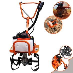 Motocultivador Tratorito Vulcan VMC360S À Gasolina 53cc 3,6HP 4T de Alto Desempenho Com Facas Cultivadoras Ideal Para Preparar Cama de Aviários