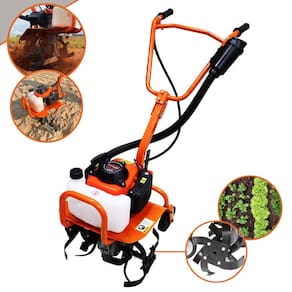 Microtrator Profissional Vulcan VMC360S À Gasolina 4 Tempos 3,6HP de Potência 53 Cilindradas Ideal Para Cultivo e Preparo de Solo em Hortas e Pastos