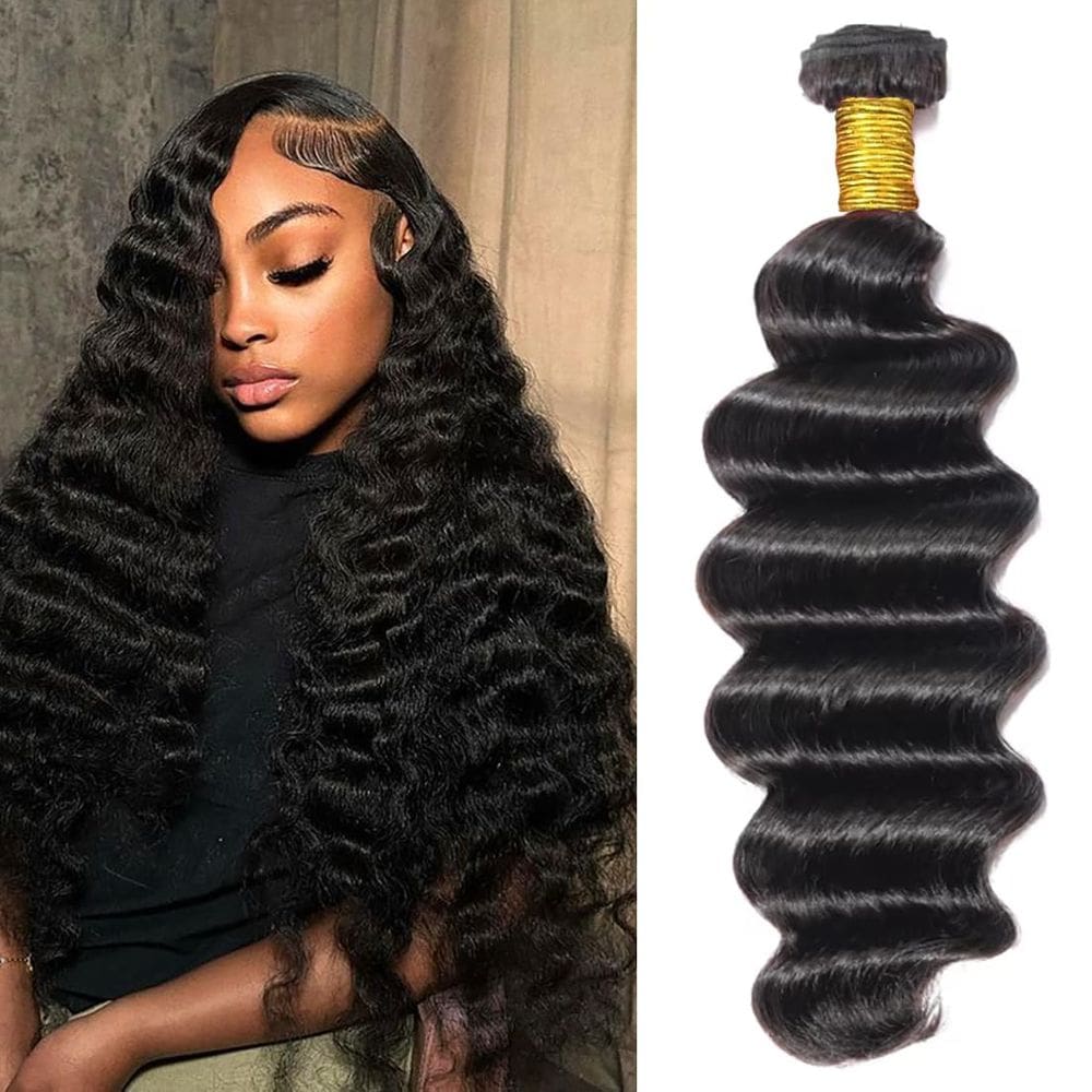 Pacotes de cabelo Puhasty Loose Deep Wave 25 cm 100 g/pacote x1