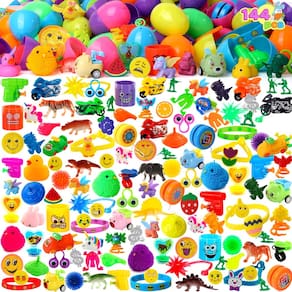 Ovos de Páscoa pré-cheios JOYIN 144 unidades com brinquedos e adesivos