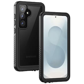 Capa impermeável Lanhiem para Samsung Galaxy S25+ Plus preta