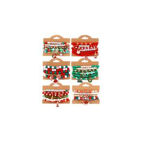 Pulseiras Cooluckday Christmas para mulheres, 36 peças de presente de Natal